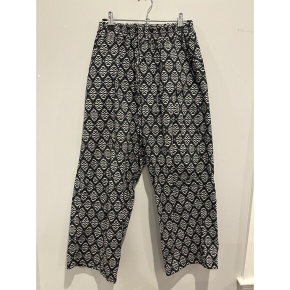 Amici by Baci Pants - Amici by Baci Lagenlook Trousers Geometric Pattern Relaxed Fit, Size S